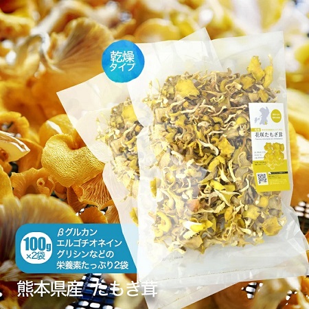 乾燥　花咲たもぎ茸100g×2袋セット